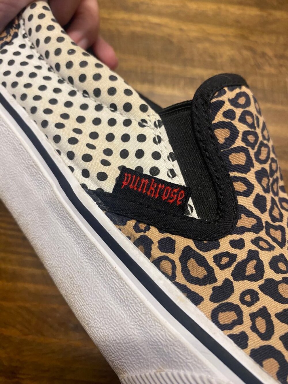PUNKROSE by Skechers - Leopard Polka Dot Slip On Sneakers Women’s Size 9.5 - Picture 12 of 14
